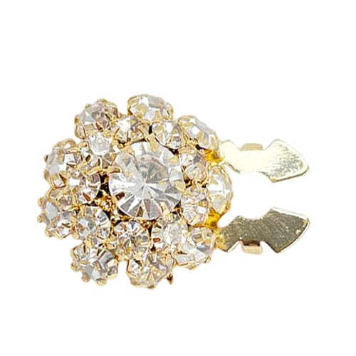 Knopfabdeckungen, goldene Knöpfe, Hemdknöpfe, abnehmbare Kristallknöpfe für Damen, -Charm-Zubehör, Schmuckherstellung, Kristallverzierungen, flache Rückseite von Generisch