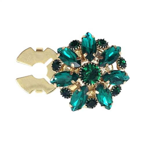 Knopfabdeckungen – Strass-Mantelknöpfe, abnehmbare Damen-Kristallknöpfe, Blumen-Charm-Design, Kleiderknöpfe, Verzierungen, flache Rückseite, Schmuckherstellung, Knöpfe für Zuhause, im Freien von Generisch