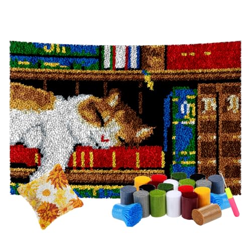 Knüpfhaken-Kits – DIY Stanznadel und Kreuzstich Tapisserie Kit, Anfängerfreundlich, große Größe 55 x 75 cm, perfekt für kreative Projekte und Bastelspaß Knüpfhaken-Kits – DIY Stanznadel und Kreuzstich Tapisserie Kit, Anfängerfreundlich, große Größe 55 x 75 cm, perfekt für kreative Projekte und Bastelspaß von Generisch