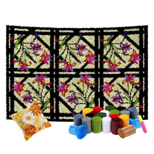 Knüpfhaken-Kits – DIY Stanznadel und Kreuzstich Tapisserie Kit, Anfängerfreundlich, große Größe 55 x 75 cm, perfekt für kreative Projekte und Bastelspaß Knüpfhaken-Kits – DIY Stanznadel und Kreuzstich Tapisserie Kit, Anfängerfreundlich, große Größe 55 x 75 cm, perfekt für kreative Projekte und Bastelspaß von Generisch