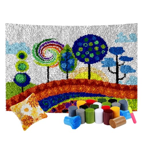 Knüpfhaken-Kits – DIY Stanznadel und Kreuzstich Tapisserie Kit, Anfängerfreundlich, große Größe 55 x 75 cm, perfekt für kreative Projekte und Bastelspaß Knüpfhaken-Kits – DIY Stanznadel und Kreuzstich Tapisserie Kit, Anfängerfreundlich, große Größe 55 x 75 cm, perfekt für kreative Projekte und Bastelspaß von Generisch