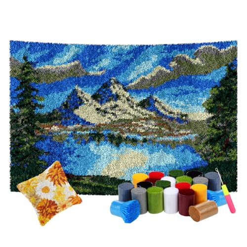 Knüpfhaken-Kits – DIY Stanznadel und Kreuzstich Tapisserie Kit, Anfängerfreundlich, große Größe 55 x 75 cm, perfekt für kreative Projekte und Bastelspaß Knüpfhaken-Kits – DIY Stanznadel und Kreuzstich Tapisserie Kit, Anfängerfreundlich, große Größe 55 x 75 cm, perfekt für kreative Projekte und Bastelspaß von Generisch