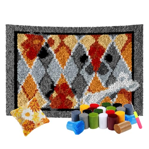 Knüpfhaken-Kits – DIY Stanznadel und Kreuzstich Tapisserie Kit, Anfängerfreundlich, große Größe 55 x 75 cm, perfekt für kreative Projekte und Bastelspaß Knüpfhaken-Kits – DIY Stanznadel und Kreuzstich Tapisserie Kit, Anfängerfreundlich, große Größe 55 x 75 cm, perfekt für kreative Projekte und Bastelspaß von Generisch