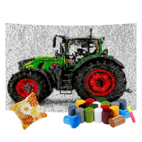 Knüpfhaken-Kits – DIY Stanznadel und Kreuzstich Tapisserie Kit, Anfängerfreundlich, große Größe 55 x 75 cm, perfekt für kreative Projekte und Bastelspaß von Generisch