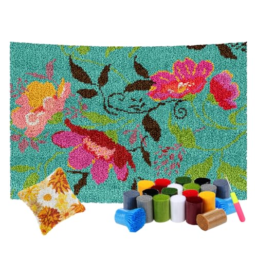 Knüpfhaken-Kits – DIY Stanznadel und Kreuzstich Tapisserie Kit, Anfängerfreundlich, große Größe 55 x 75 cm, perfekt für kreative Projekte und Bastelspaß Knüpfhaken-Kits – DIY Stanznadel und Kreuzstich Tapisserie Kit, Anfängerfreundlich, große Größe 55 x 75 cm, perfekt für kreative Projekte und Bastelspaß von Generisch