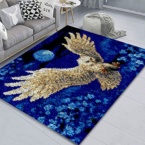 Knüpfhaken-Teppich-Set, bedrucktes Leinwandteppich-Set für Erwachsene, komplettes Bastelset für Heimdekoration und DIY-Projekte, einfach zu bedienen und Spaß für alle Fähigkeitsstufen Knüpfhaken-Teppich-Set, bedrucktes Leinwandteppich-Set für Erwachsene, komplettes Bastelset für Heimdekoration und DIY-Projekte, einfach zu bedienen und Spaß für alle Fähigkeitsstufen von Generisch