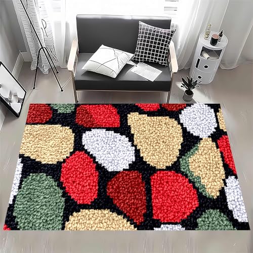 Knüpfhaken-Teppich-Set – Bedruckter Leinwand-Tapisserie für DIY Häkeln und Sticken, Bodenkissen, für Heimdekoration Knüpfhaken-Teppich-Set – Bedruckter Leinwand-Tapisserie für DIY Häkeln und Sticken, Bodenkissen, für Heimdekoration von Generisch