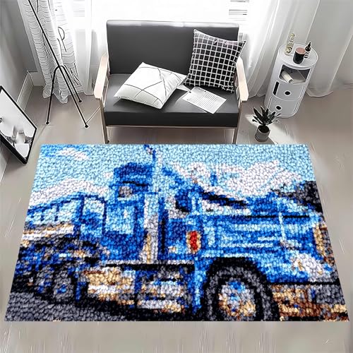 Knüpfhaken-Teppich-Set – Bedruckter Leinwand-Tapisserie für DIY Häkeln und Sticken, Bodenkissen, für Heimdekoration Knüpfhaken-Teppich-Set – Bedruckter Leinwand-Tapisserie für DIY Häkeln und Sticken, Bodenkissen, für Heimdekoration von Generisch