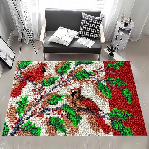 Knüpfhaken-Teppich-Set – Bedruckter Leinwand-Tapisserie für DIY Häkeln und Sticken, Bodenkissen, für Heimdekoration Knüpfhaken-Teppich-Set – Bedruckter Leinwand-Tapisserie für DIY Häkeln und Sticken, Bodenkissen, für Heimdekoration von Generisch