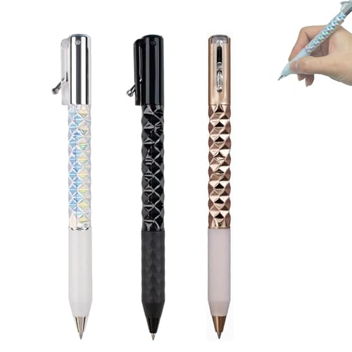 Knuspriger Sensorischer Stift, Knusprige Sensorische Zappelstifte, Knisternde Strukturierte S En Sory Stifte mit Gel-Tinte, Metallischer Geometrischer Morphing-Kugelschreiber (3hunhe) von Generisch