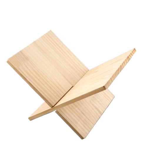 Kochbuchständer aus Holz für Küche, offenes Bücherregal, Ausstellungsständer, geeignet für Kochbücher und Rezeptbücher, Staffelei-Design zum Lesen und Kochen Kochbuchständer aus Holz für Küche, offenes Bücherregal, Ausstellungsständer, geeignet für Kochbücher und Rezeptbücher, Staffelei-Design zum Lesen und Kochen von Generisch