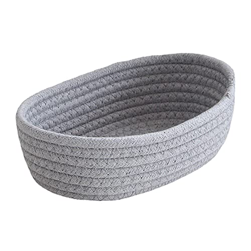 KöRbchen,Aufbewahrungskorb, 3Er Set Aufbewahrungskorb Geflochten Baumwollseil, Korb Aufbewahrung KöRbchen,Wickeltisch Organizer, Stapelbare Speicher Storage Basket FüR Wohnzimmer,Bad (Grau, Mittel) KöRbchen,Aufbewahrungskorb, 3Er Set Aufbewahrungskorb Geflochten Baumwollseil, Korb Aufbewahrung KöRbchen,Wickeltisch Organizer, Stapelbare Speicher Storage Basket FüR Wohnzimmer,Bad (Grau, Mittel) von Generisch