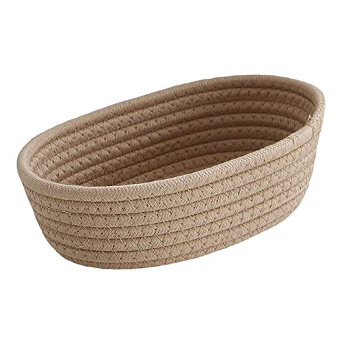 KöRbchen,Aufbewahrungskorb, 3Er Set Aufbewahrungskorb Geflochten Baumwollseil, Korb Aufbewahrung KöRbchen,Wickeltisch Organizer, Stapelbare Speicher Storage Basket FüR Wohnzimmer,Bad (Khaki, Klein) KöRbchen,Aufbewahrungskorb, 3Er Set Aufbewahrungskorb Geflochten Baumwollseil, Korb Aufbewahrung KöRbchen,Wickeltisch Organizer, Stapelbare Speicher Storage Basket FüR Wohnzimmer,Bad (Khaki, Klein) von Generisch