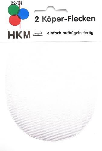Köperflicken Bügelflicken / 100% Baumwolle/zum aufbügeln (weiß) von Generisch