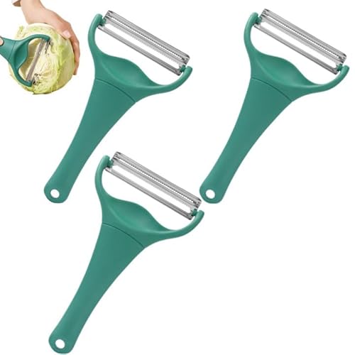 Kohlschneider Handgerät | 3Stk Krauthobel für Krautsalat | Doppelkopf Kohl Julienneschneider mit Edelstahlklinge | Ergonomisch schäler Reibe Küchenhelfer für Kohl Kohlschneider Handgerät | 3Stk Krauthobel für Krautsalat | Doppelkopf Kohl Julienneschneider mit Edelstahlklinge | Ergonomisch schäler Reibe Küchenhelfer für Kohl von Generisch