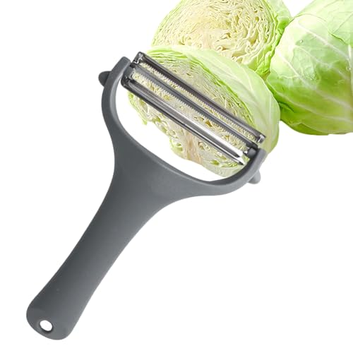 Kohlschneider Zerkleinerer | Doppelkopf Kartoffelschäler | Tragbar Schäler aus Edelstahl mit Ergonomischem Griff | Multifunktional Handheld Küche Schäler für Obsts & Karotten Kohlschneider Zerkleinerer | Doppelkopf Kartoffelschäler | Tragbar Schäler aus Edelstahl mit Ergonomischem Griff | Multifunktional Handheld Küche Schäler für Obsts & Karotten von Generisch