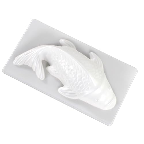 Koi Fisch 3D Kuchenform - Lebensmittelechte Silikonform, Gebäckform | Vielseitige Motivform Mit Realistischem Fischmuster Für Pudding, Kuchen, Reisformen, Ideal Für Backen Von Festlichen Süßspeisen Zu von Generisch