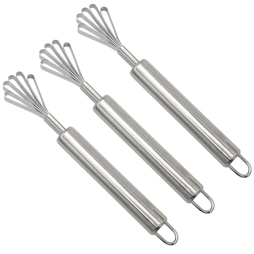 Kokosnuss Reibe 3 Stück Kokosnuss Schaber Mit Haken Rostfreier Stahl Fleischentfernung Vielseitig Einsetzbar Melonen Schaber Langlebig Reibe Hobel Mehrzweck Hobel Zubehör Für Küchenschalen von Generisch
