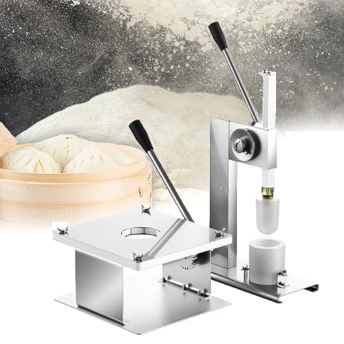 Kommerzielle Brötchen-Teigpresse, Edelstahl, Baozi-Maker mit verschiedenen Formen, ideal für Restaurants und Snackbars Kommerzielle Brötchen-Teigpresse, Edelstahl, Baozi-Maker mit verschiedenen Formen, ideal für Restaurants und Snackbars von Generisch