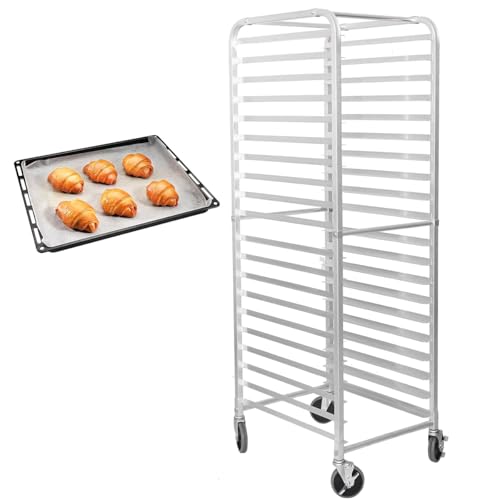 Kommerzieller Aluminium-Buttpfannenständer mit Bremsrädern, platzsparende Aufbewahrungslösung für volle und halbe Blechpfannen, ideal für Bäckereien, Restaurants und Küchen Kommerzieller Aluminium-Buttpfannenständer mit Bremsrädern, platzsparende Aufbewahrungslösung für volle und halbe Blechpfannen, ideal für Bäckereien, Restaurants und Küchen von Generisch