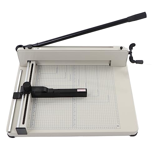 Kommerzieller robuster Schneidemaschine für Papierschneider, manueller Trimmer mit doppeltem Sicherheitsschutz für Heimbüro, Handwerk und Etikettenschneiden von Generisch