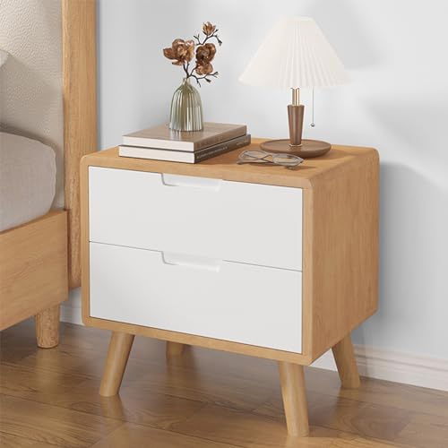 Kommode Schlafzimmer,Moderner Nachtkästchen aus Holz Hohe Kapazität Nachtschrank mit 2 Schubladen Nachttisch aus Massivholz Geeignet für Schlafzimmer, Wohnzimmer, Nachttisch im Schlafsaal Kommode Schlafzimmer,Moderner Nachtkästchen aus Holz Hohe Kapazität Nachtschrank mit 2 Schubladen Nachttisch aus Massivholz Geeignet für Schlafzimmer, Wohnzimmer, Nachttisch im Schlafsaal von Generisch