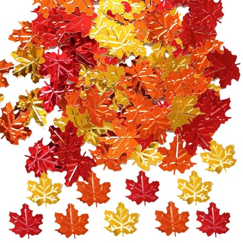 Konfetti mit Blättern für Thanksgiving, -Konfetti, 15 g, Ahornblätter, -Glitzer, Tischstreuung, Konfetti für Thanksgiving, Ahornblätter, Konfetti-Sets Konfetti mit Blättern für Thanksgiving, -Konfetti, 15 g, Ahornblätter, -Glitzer, Tischstreuung, Konfetti für Thanksgiving, Ahornblätter, Konfetti-Sets von Generisch