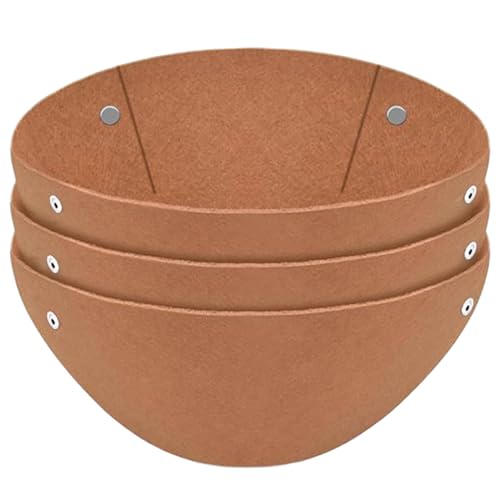 Korbflossen für Blumenkästen, Filzmatte aus Blumenfilz, Futter für Hängekörbe, Futter für Pflanzgefäße, atmungsaktive runde Körbe, 3er Set für Blumenkübel Drainagegarten Dekoration Korbflossen für Blumenkästen, Filzmatte aus Blumenfilz, Futter für Hängekörbe, Futter für Pflanzgefäße, atmungsaktive runde Körbe, 3er Set für Blumenkübel Drainagegarten Dekoration von Generisch
