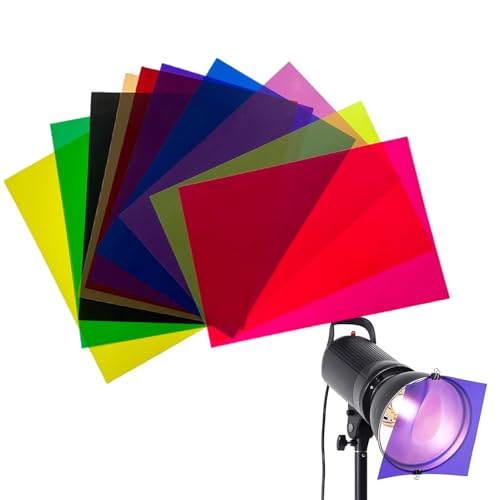 Korrekturgel Lichtfilter - PVC A4 | Farbige Cellophanblätter mit 10pcs mehrfarbig transparenten Blättern - kreatives handgefertigtes durchscheinendes Papier - Farbige Transparenz Šheets | Kindergarten Korrekturgel Lichtfilter - PVC A4 | Farbige Cellophanblätter mit 10pcs mehrfarbig transparenten Blättern - kreatives handgefertigtes durchscheinendes Papier - Farbige Transparenz Šheets | Kindergarten von Generisch