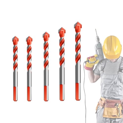 Kotkka Drill Bits Set, Four Blade Serrated Eccentric Twist Bits with U Type Slot, High-Strength Carbide Tip for Wood, Concrete, Brick, Glass, Tile, Metal, 3–16mm Multi-Material Drilling Kotkka Drill Bits Set, Four Blade Serrated Eccentric Twist Bits with U Type Slot, High-Strength Carbide Tip for Wood, Concrete, Brick, Glass, Tile, Metal, 3–16mm Multi-Material Drilling von Generisch