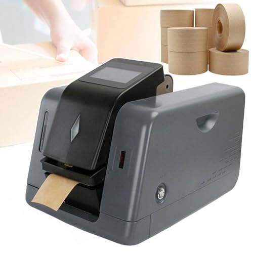 Kraftbandabroller mit Induktionsfunktion – Elektrischer automatischer wasseraktivierter Verpackungsspender + 10 Rollen Klebeband von Generisch