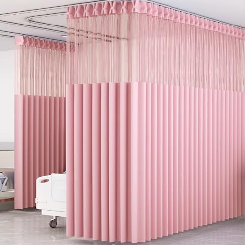 Krankenhausvorhang-Trennwand, Netz-Oberseite, Sichtschutzvorhänge für medizinische Untersuchungsräume, Deckenmontage mit Haken, ideal für Raumtrennung Krankenhausvorhang-Trennwand, Netz-Oberseite, Sichtschutzvorhänge für medizinische Untersuchungsräume, Deckenmontage mit Haken, ideal für Raumtrennung von Generisch