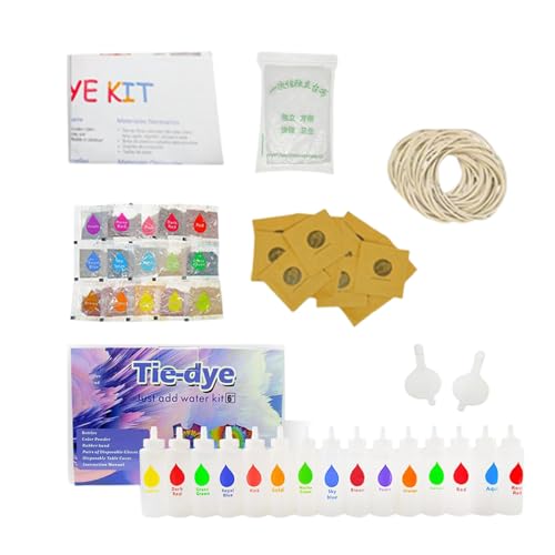 Krawattenfarbstoff -Kit, Krawattenfärbungsspray -Kit, nicht giftiges Permanentstofffarbstoff Kunstset, für Experten -Kleidungsschals Socken Hats Anfänger Anfänger Krawattenfarbstoff -Kit, Krawattenfärbungsspray -Kit, nicht giftiges Permanentstofffarbstoff Kunstset, für Experten -Kleidungsschals Socken Hats Anfänger Anfänger von Generisch