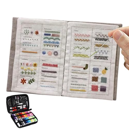 Kreatives Näh- und Stickbuch für Anfänger: Schritt-für-Schritt-Anweisungen mit mehr als 100 Stichen, Stiche Nähen Buch Home Crafting für Enthusiasten von Generisch