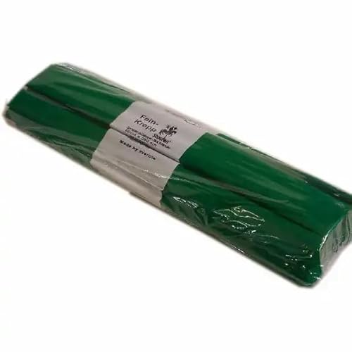 Krepppapier 50x250cm zum Besteln und gestallten (Grasgrün, 10 Rollen) von Generisch
