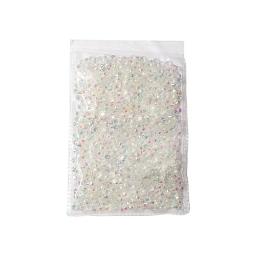 Kristall-Strasssteine, runde flache Rückseite, Nagelglasperlen, für Nägel, Dekoration, Basteln, Make-up, Kleidungszubehör von Generisch