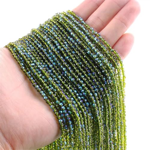 Kristallglasperlen für Schmuckherstellung, Armband-Zubehör, 2 mm/3 mm, 5 Stränge Kristallglasperlen für Schmuckherstellung, Armband-Zubehör, 2 mm/3 mm, 5 Stränge von Generisch