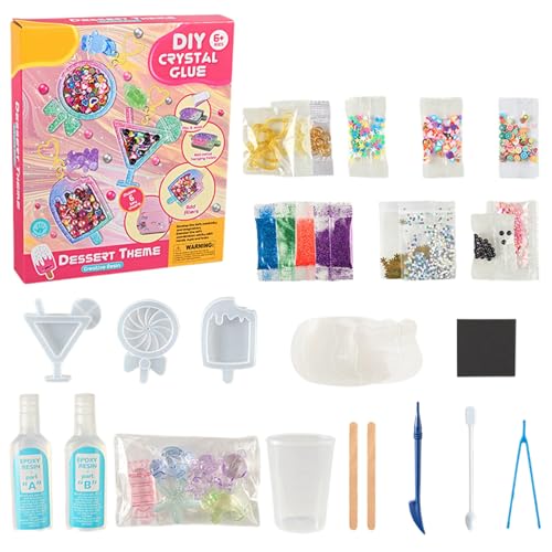Kristallkleber Kit, Kristallklebermalerei, Kristallklebermalerei Kit, Kreatives Spielzeug für Anfänger Mädchen Geburtstag Weihnachten Thanksgiving Craft Kit von Generisch