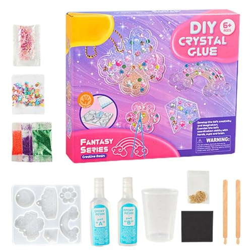 Kristallklebermalerei, Kinderkristallkleber,Handgefertigtes Farbklebermalerei | Kreatives Spielzeug für Anfänger Mädchen Geburtstag Weihnachten Thanksgiving Craft Kit von Generisch