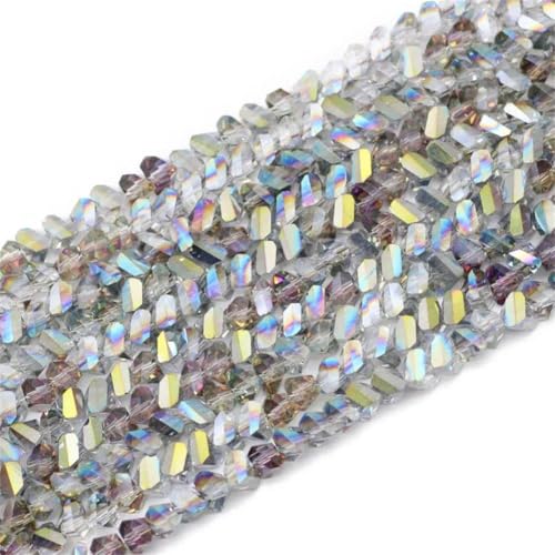 Kristallperlen, 6 mm, 90 Stück, lose Glasperlen für DIY-Schmuck, Armbandherstellung, Zubehör von Generisch