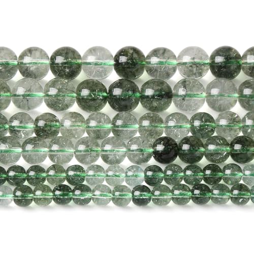 Kristallperlen für Schmuckherstellung, Armband, Halskette, Zubehör, 38,1 cm, Grün, 10 mm, 36 Stück von Generisch