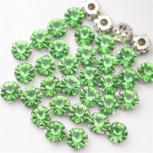 Kristallstrass-Perlen zum Aufnähen, 3 - 8 mm, für Stoff, Kleidung, Handwerk, Schmuck, 50 Stück von Generisch