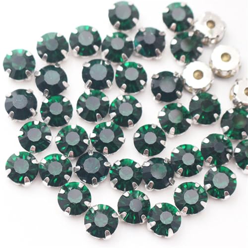 Kristallstrass-Perlen zum Aufnähen, 3 - 8 mm, für Stoff, Kleidung, Handwerk, Schmuck, 50 Stück von Generisch