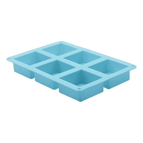 Kuchenform,6-Fach Silikon Kuchenformen Seifenherstellung | Quadratische Backutensilien Verwendung In Küche Und Handwerk Für Cupcakes Fondant Süßigkeiten Seife Ton Kuchenform,6-Fach Silikon Kuchenformen Seifenherstellung | Quadratische Backutensilien Verwendung In Küche Und Handwerk Für Cupcakes Fondant Süßigkeiten Seife Ton von Generisch