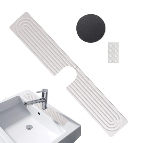 Küchenspüle, Spritzschutz hinter dem Wasserhahn, schnell trocknendes Steintablett, Abtropffänger, Küchenzubehör für Restaurant, Hotel, , Badezimmer, Theke Küchenspüle, Spritzschutz hinter dem Wasserhahn, schnell trocknendes Steintablett, Abtropffänger, Küchenzubehör für Restaurant, Hotel, , Badezimmer, Theke von Generisch