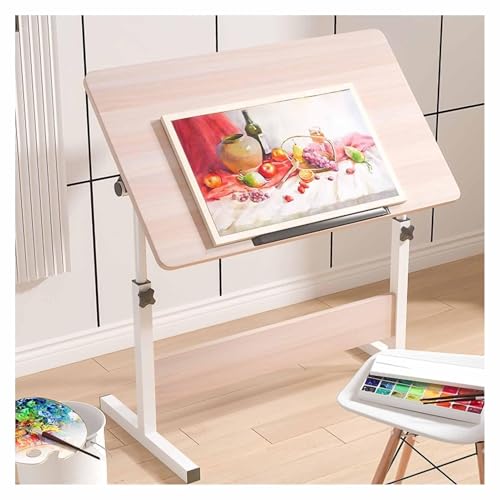 Künstler-Zeichentisch, höhenverstellbar, mit neigbarer Oberseite, ideal für Studio, Kunst, Handwerk und Schreiben Künstler-Zeichentisch, höhenverstellbar, mit neigbarer Oberseite, ideal für Studio, Kunst, Handwerk und Schreiben von Generisch