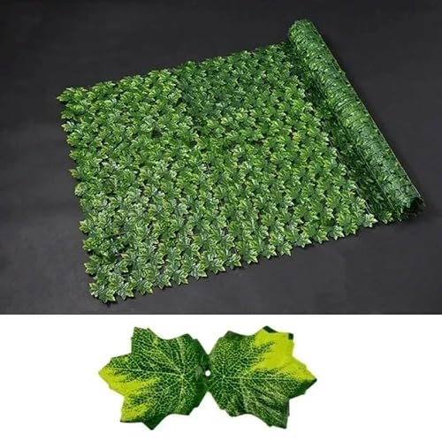 Künstliche Efeu-Hecke, Sichtschutzzaun, 50 x 300 cm, grüne Blätter, künstliche Pflanze für Zuhause, Garten, Balkon, Dekoration, üppige Kunstpflanze für verbesserte Outdoor-Ästhetik Künstliche Efeu-Hecke, Sichtschutzzaun, 50 x 300 cm, grüne Blätter, künstliche Pflanze für Zuhause, Garten, Balkon, Dekoration, üppige Kunstpflanze für verbesserte Outdoor-Ästhetik von Generisch