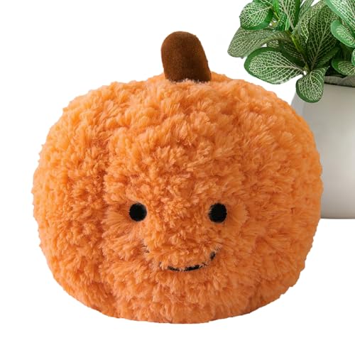 Kürbis Gefüllter Plüsch, Süßes Kürbisdekor - Mit Lächeln Modellpuppen Für Kinder,Halloween Stofftier Stoffpuppenspielzeug, Puppen-Wohndekoration Für Zuhause von Generisch