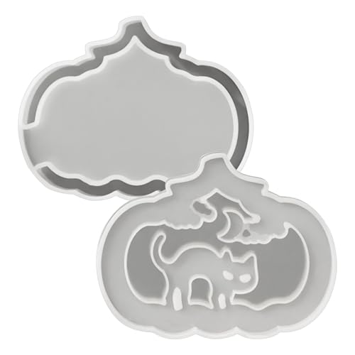 Kürbisformen - 1,06 Zoll wiederverwendbares Halloween - -Formornamente für Kerzenherstellung, Ton, Fondant mit kreativer Dekoration, Kürbisform -Set für Tisch, Küche, Kamin, Urlaubsausstellung von Generisch