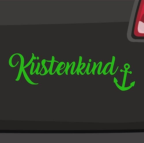 Küstenkind Aufkleber Sticker Anker Hamburg Sylt Rügen Hafen Fisch Küste 10x3cm Farbe: Grün Küstenkind Aufkleber Sticker Anker Hamburg Sylt Rügen Hafen Fisch Küste 10x3cm Farbe: Grün von Generisch
